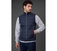 Burton Hybrid Quilted Gilet In Navy navy