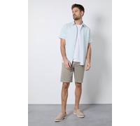 Burton Khaki Cotton Linen Shorts khaki