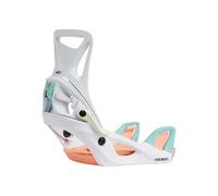 Burton Kids' Step On® Smalls Re:Flex Snowboard Bindings, White/Multi, Large