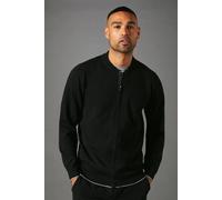 Burton Men's Knitted Zip Through Bomber in Black | Size: Small Burton Black S