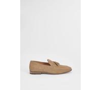 Burton Light Brown Suede Tassel Penny Loafer light brown