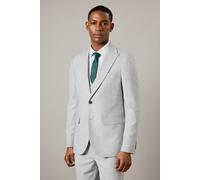 Burton Light Grey Heathered Slim Fit Suit Jacket light grey 38R
