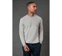Burton Light Grey Link Yoke Crew Neck Jumper light grey XL