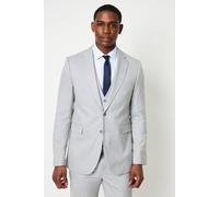 Burton Light Grey Wedding Suit Jacket In Neutral neutral 40L