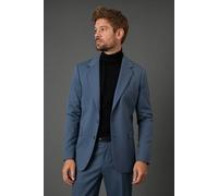 Burton Men's Airforce Wool Blend Stretch Slim Fit Suit Jacket in Blue | Size: 38S Burton Blue 38S