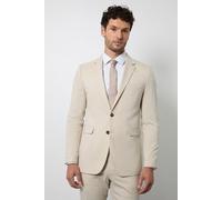 Burton Men's Beige Tailored Fit Suit Jacket in Natural | Size: 42R
