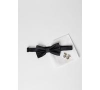 Burton Men's Black Bow Tie, Silk Pocket Square & Cufflink Set Burton Multicolor One Size