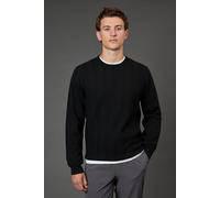 Burton Men's Black Cable Crew Neck Jumper | Size: Medium Burton Black M