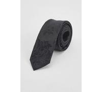 Burton Men's Black Floral Jacquard Tie