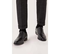 Burton Men's Black Leather Smart Oxford Toe Cap Shoes | Size: 8 Burton Black 8