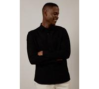 Burton Men's Black Linen Blend Long Sleeve Shirt | Size: Small Burton Black S
