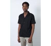 Burton Men's Black Linen Blend Short Sleeve Resort Shirt | Size: Small Burton Black S