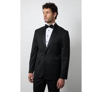 Burton Men's Black Regular Fit Tuxedo Suit Jacket | Size: 44R