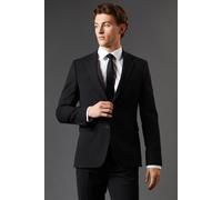 Burton Men's Black Skinny Fit Essential Suit Jacket | Size: 40R