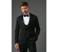 Burton Men's Black Tailored Fit Tuxedo Suit Jacket | Size: 36R