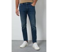 Burton Men's Blue Wash Skinny Fit Jeans in Bright Blue | Size: 36S Burton Bright Blue 36S