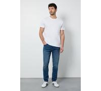 Burton Men's Blue Wash Stretch Slim Fit Jeans in Bright Blue | Size: 34R Burton Bright Blue 34R