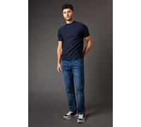 Burton Blue Wash Stretch Straight Fit Jeans In Light Wash light wash 34R