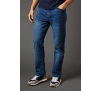 Burton Blue Wash Stretch Straight Fit Jeans In Light Wash light wash
