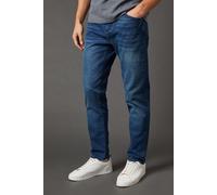Burton Men's Blue Wash Stretch Tapered Fit Jeans in Bright Blue | Size: 36S Burton Bright Blue 36S