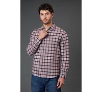 Burton Men's Burgundy Check Long Sleeve Shirt in Brown | Size: Large Burton Brown L