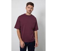 Burton Men's Burgundy Oversized Crew Neck T-Shirt | Size: Medium Burton Burgundy M