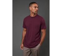Burton Men's Burgundy Plain Crew Neck T-Shirt | Size: XL Burton Burgundy XL