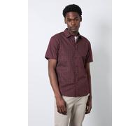 Burton Men's Burgundy Print Short Sleeve Shirt | Size: Medium