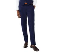 Burton Mens Button Slim Suit Trousers / 34L Blue BW1521