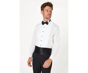 Burton Mens Button-Up Shirt White Collared Formal All Seasons Regular Fit