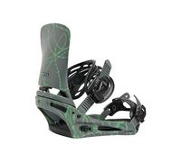 Burton Men's Cartel X Re:Flex Snowboard Bindings, Gray/Green Voltage, Medium