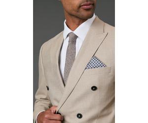 Burton Men's Champagne Geo Print Pocket Square Burton Champagne One Size