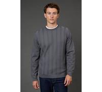 Burton Men's Charcoal Cable Crew Neck Jumper | Size: Small Burton Charcoal S