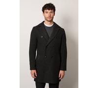 Burton Men's Charcoal Double Breasted Wool Blend Coat | Size: 2XL