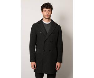 Burton Men's Charcoal Double Breasted Wool Blend Coat | Size: Medium