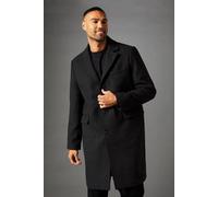 Burton Charcoal Signature 3 Button Epsom Wool Blend Coat charcoal S