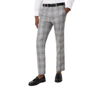 Burton Mens Checked Slim Tailored Suit Trousers BW1549