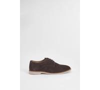 Burton Men's Chocolate Suede Derby Shoes | Size: 6