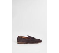 Burton Men's Chocolate Suede Tassel Penny Loafer | Size: 11 Burton Chocolate 11