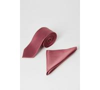 Burton Cinnamon Tie And Pocket Square, One Size, cinnamon