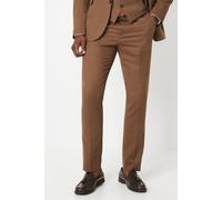 Burton Men's Copper Plain Weave Slim Fit Suit Trouser | Size: 28R