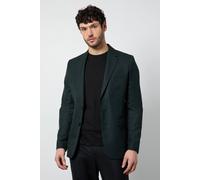 Burton Men's Dark Green Check Tailored Fit Blazer | Size: 40R