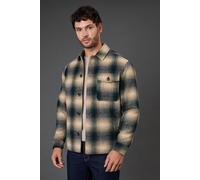 Burton Dark Green Check Wool Look Short Jacket dark green M