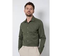 Burton Men's Dark Green Easy Iron Slim Fit Long Sleeve Shirt | Size: 14.5 in Burton Dark Green 14.5 in