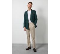 Burton Men's Dark Green Slim Fit Double Breasted Blazer | Size: 44R Burton Dark Green 44R