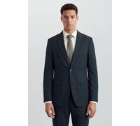 Burton Men's Dark Green Slim Fit Single Breasted Jacket | Size: 40S Burton Dark Green 40S