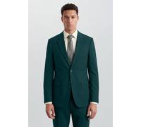 Burton Men's Dark Green Slim Fit Single Breasted Jacket | Size: 46R Burton Dark Green 46R