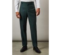 Burton Men's Dark Green Slim Fit Suit Trousers | Size: 30R Burton Dark Green 30R