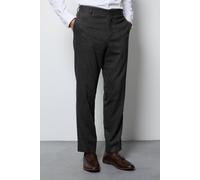 Burton Men's Dark Grey Wool Tweed 3 Piece Tailored Fit Suit Trousers | Size: 32R