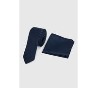 Burton Men's Dark Navy Tie & Pocket Square Burton Dark Navy One Size